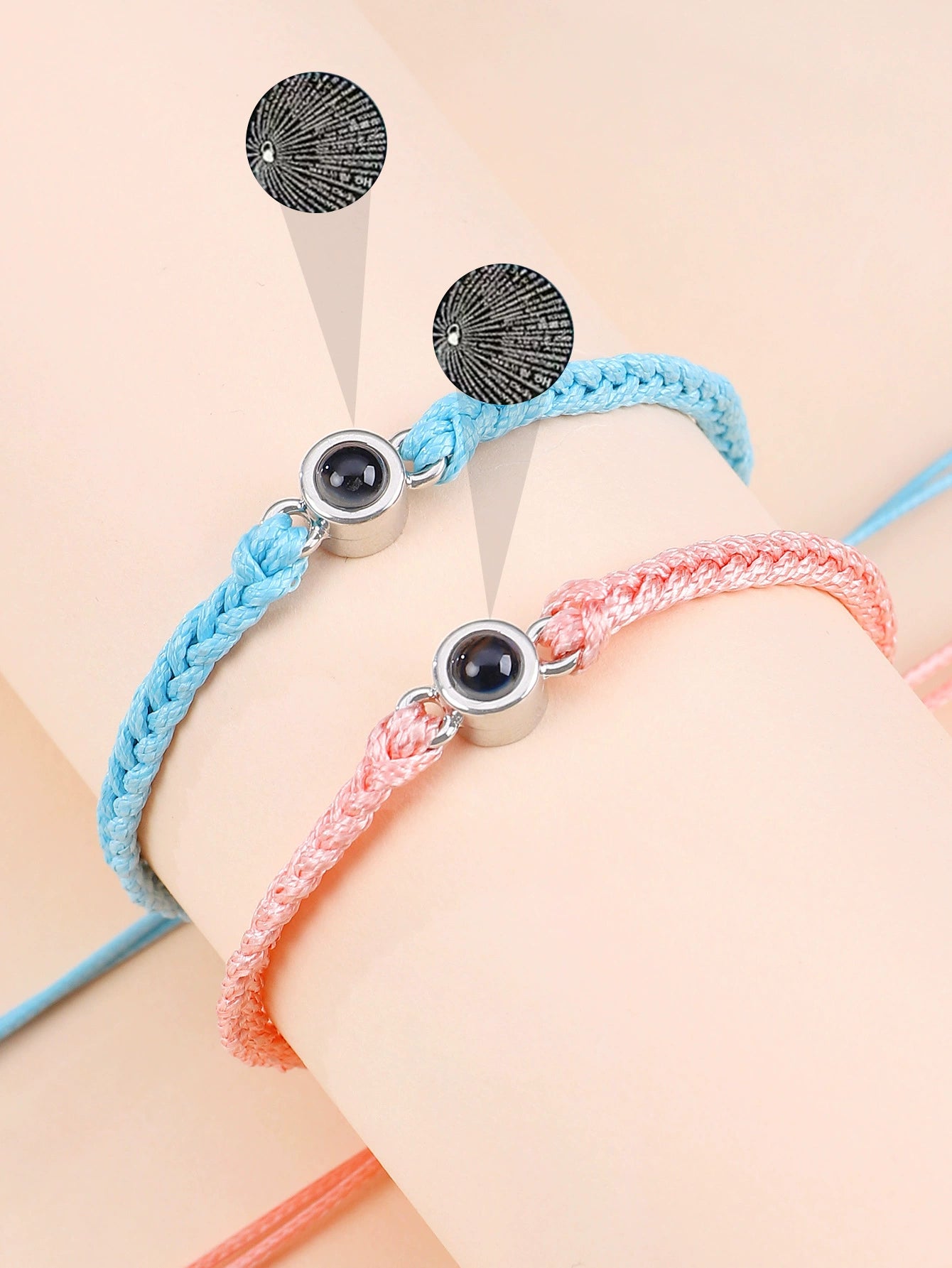 Personalized Circle Photo Bracelet