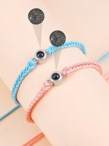 Personalized Circle Photo Bracelet